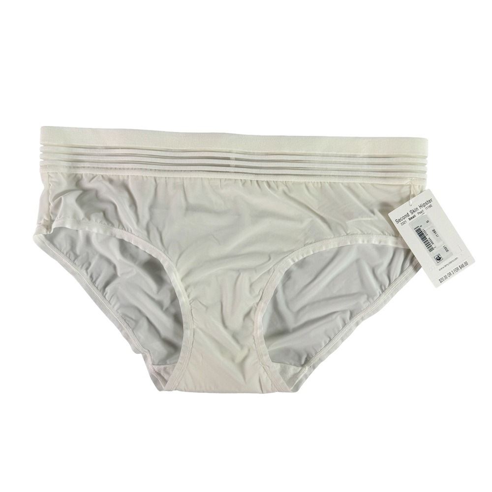 Le Mystere Second Skin Hipster Panty 2321 Pearl White Womens Size Small NWT